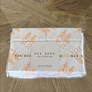 Rae Dunn Full Sheet Set with Skeleton Design